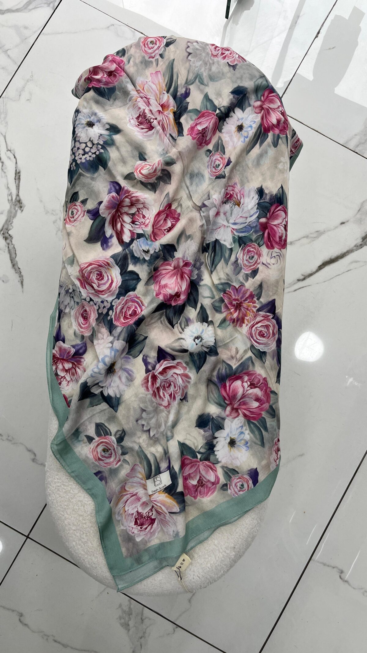 FRESH SCARF DESENLİ RAMİ ŞAL - Görsel 2