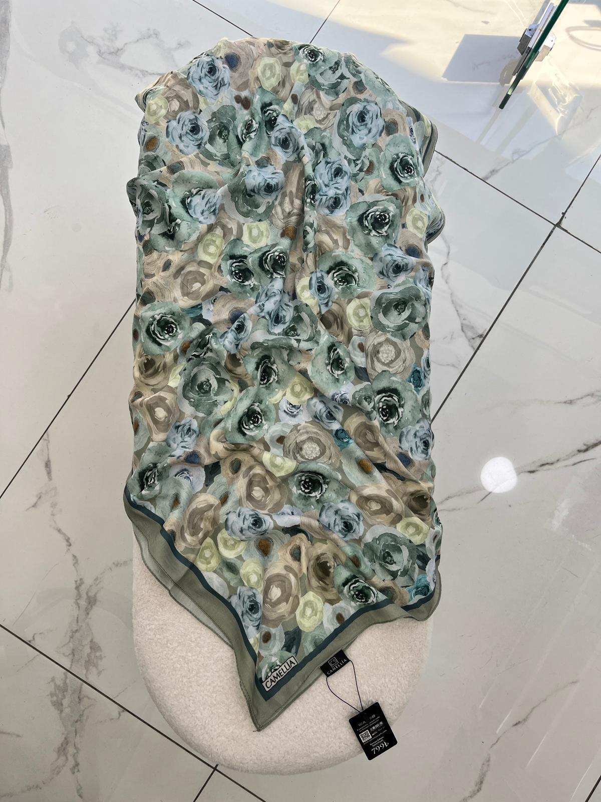 4ea92502-a005-4a7a-9355-1c468133b322 CAMELLİA DESENLİ ŞAL - Görsel 1